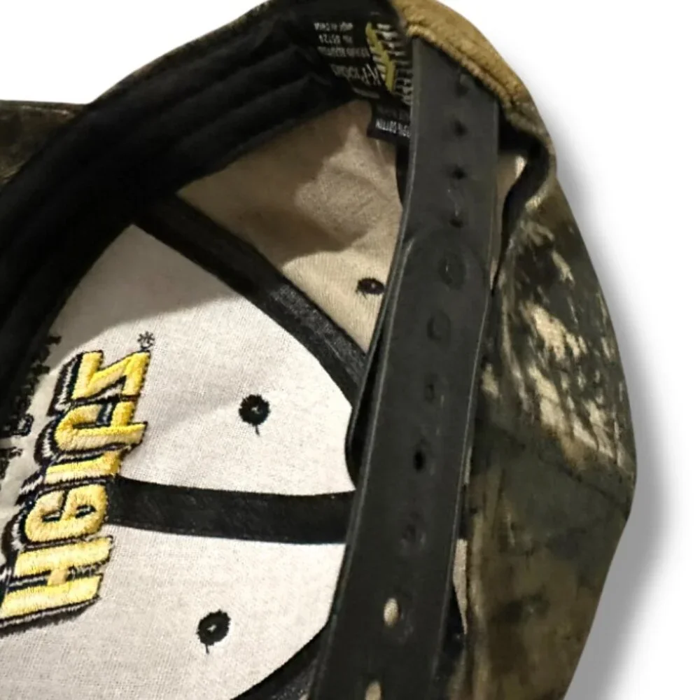 Hertz Equipment Rental Camo Hat Snapback Cap 100% Cotton OSFA Outdoor Retro Y2K